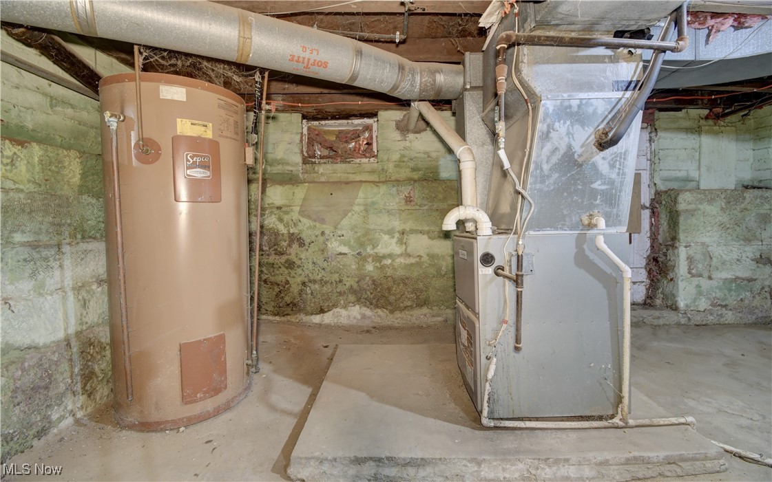 10337 Ragersville Road Southwest Baltic, OH 43804 - Photo 22 of 35 Utility room with heating unit and water heater