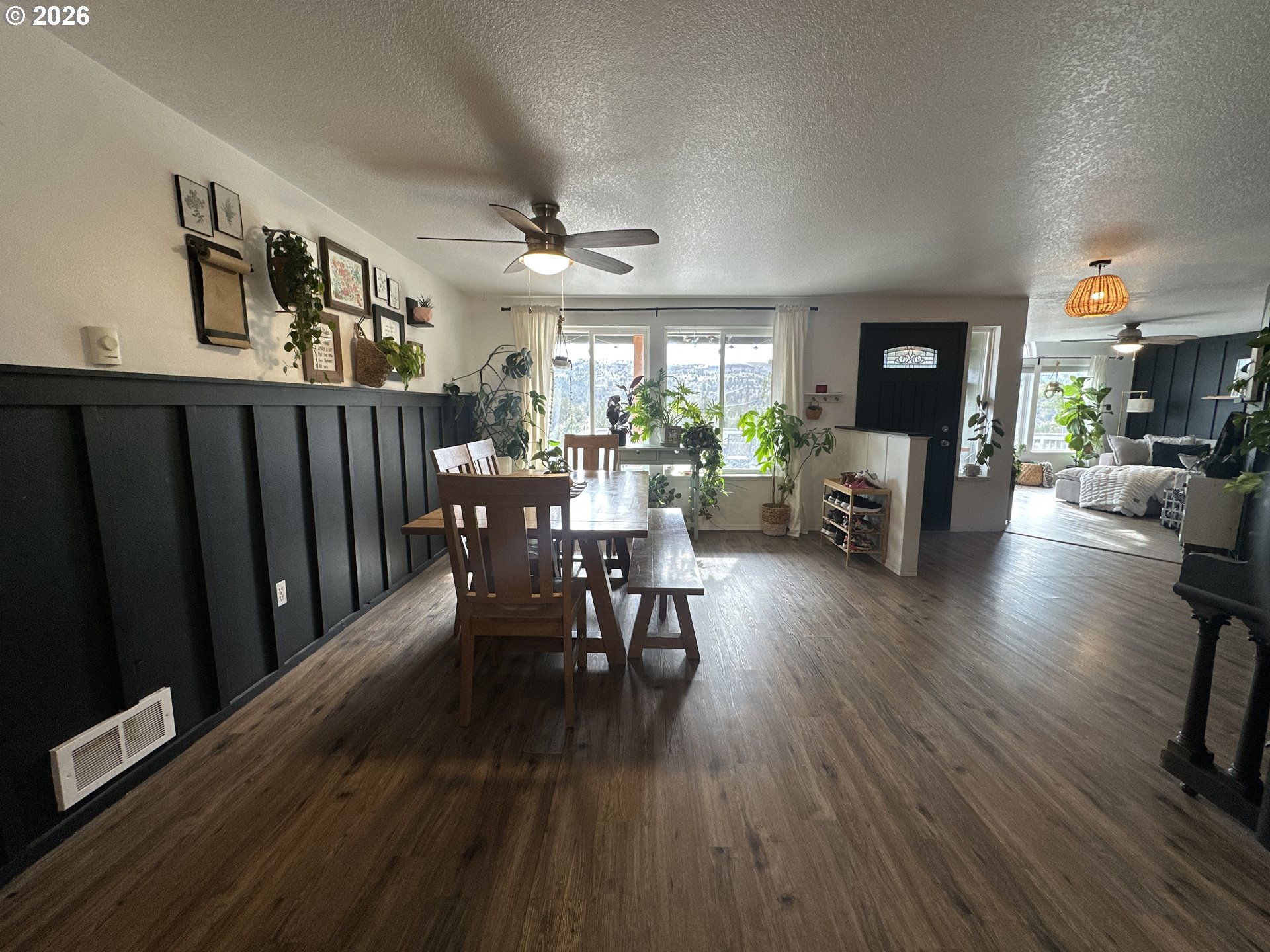 120 Valley View Drive John Day, OR 97845 - Photo 17 of 34 a view of a dining room with furniture window and wooden floor