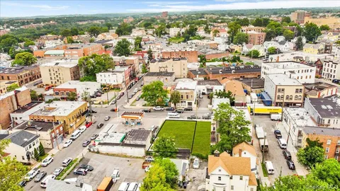 an aerial view of a city
