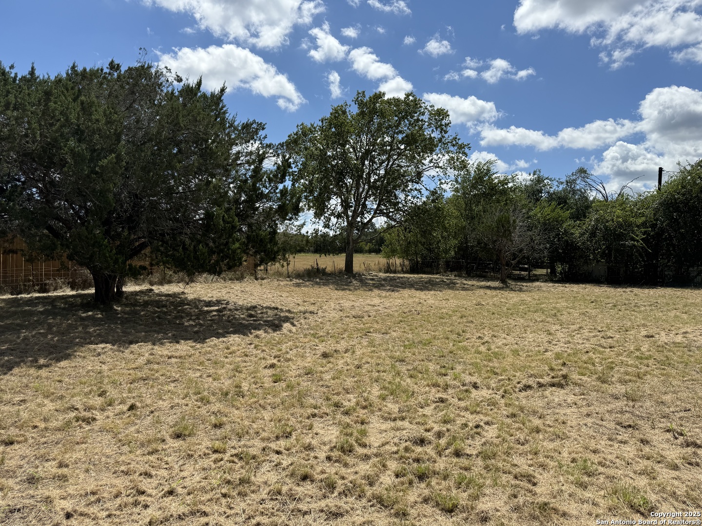 a view of yard covered with snow in outdoor space