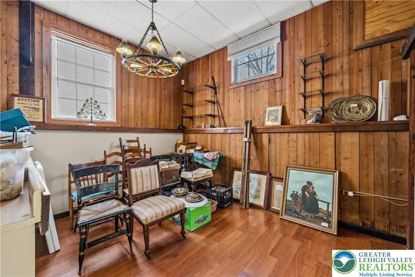 a view of a chairs and table in a kitchen