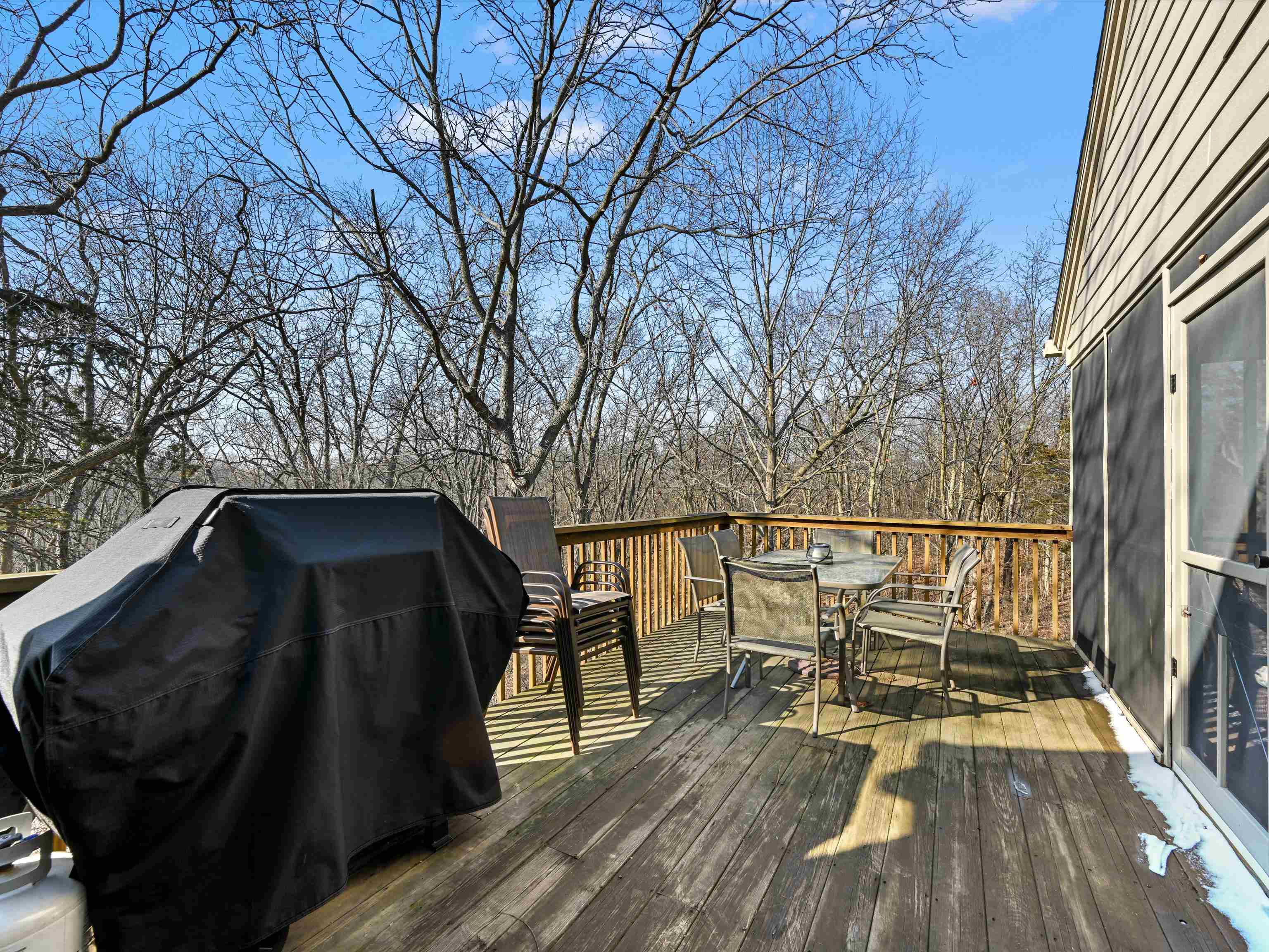1 High Ridge Run Galena, IL 61036 - Photo 36 of 40 a view of balcony with wooden floor and outdoor seating