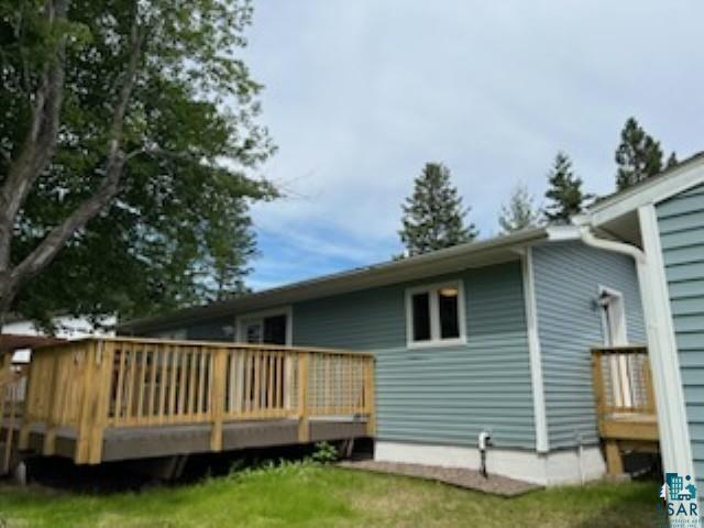 4207 Trinity Road Duluth, MN 55811 - Photo 5 of 40 Back of property with a wooden deck
