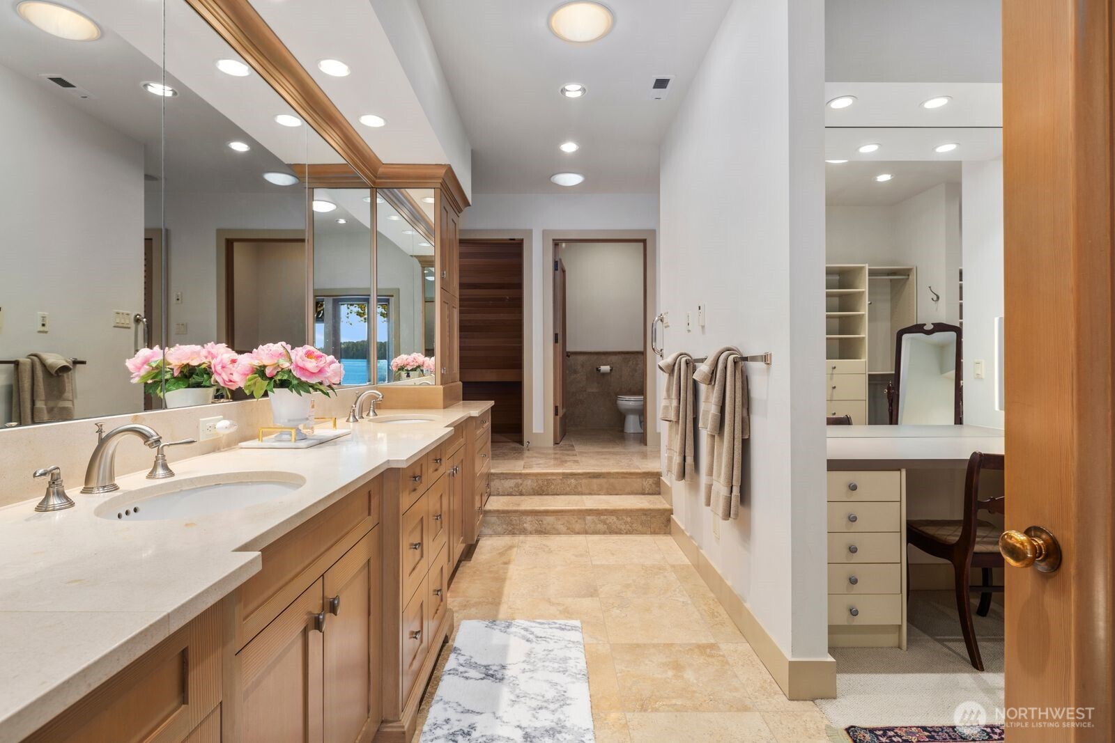 15283 Gibralter Road Anacortes, WA 98221 - Photo 25 of 40 a bathroom with a double vanity sink
