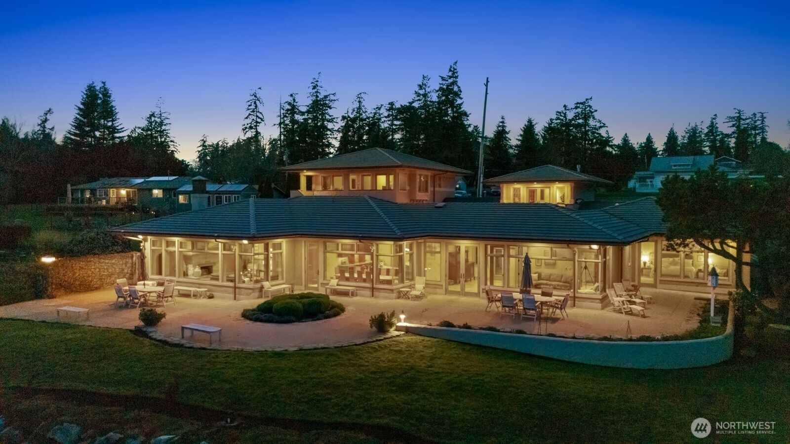 15283 Gibralter Road Anacortes, WA 98221 - Photo 39 of 40 a view of a swimming pool with a yard