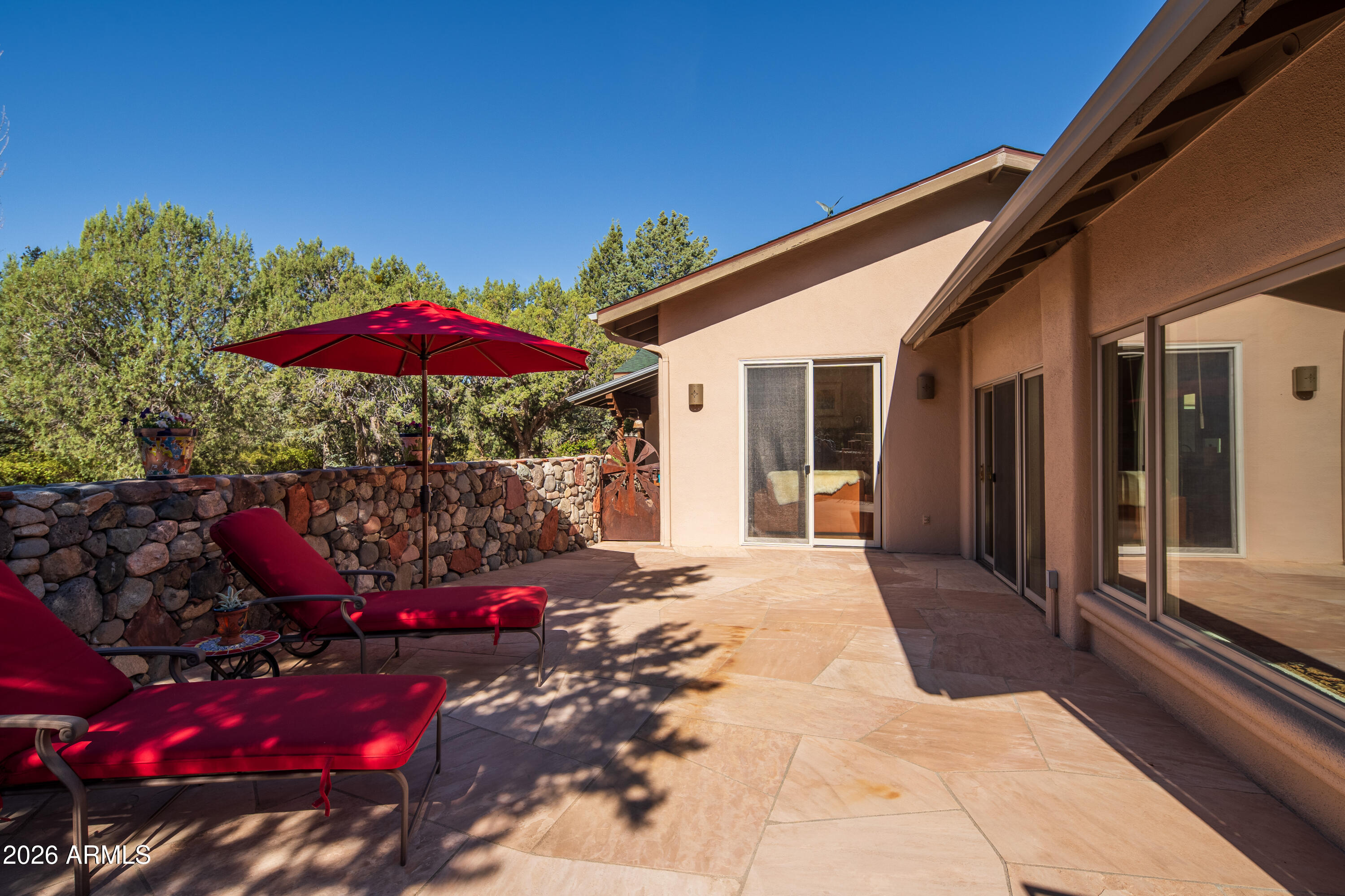 190 Morgan Road Sedona, AZ 86336 - Photo 16 of 51 Patio to Living Room and Dining Room