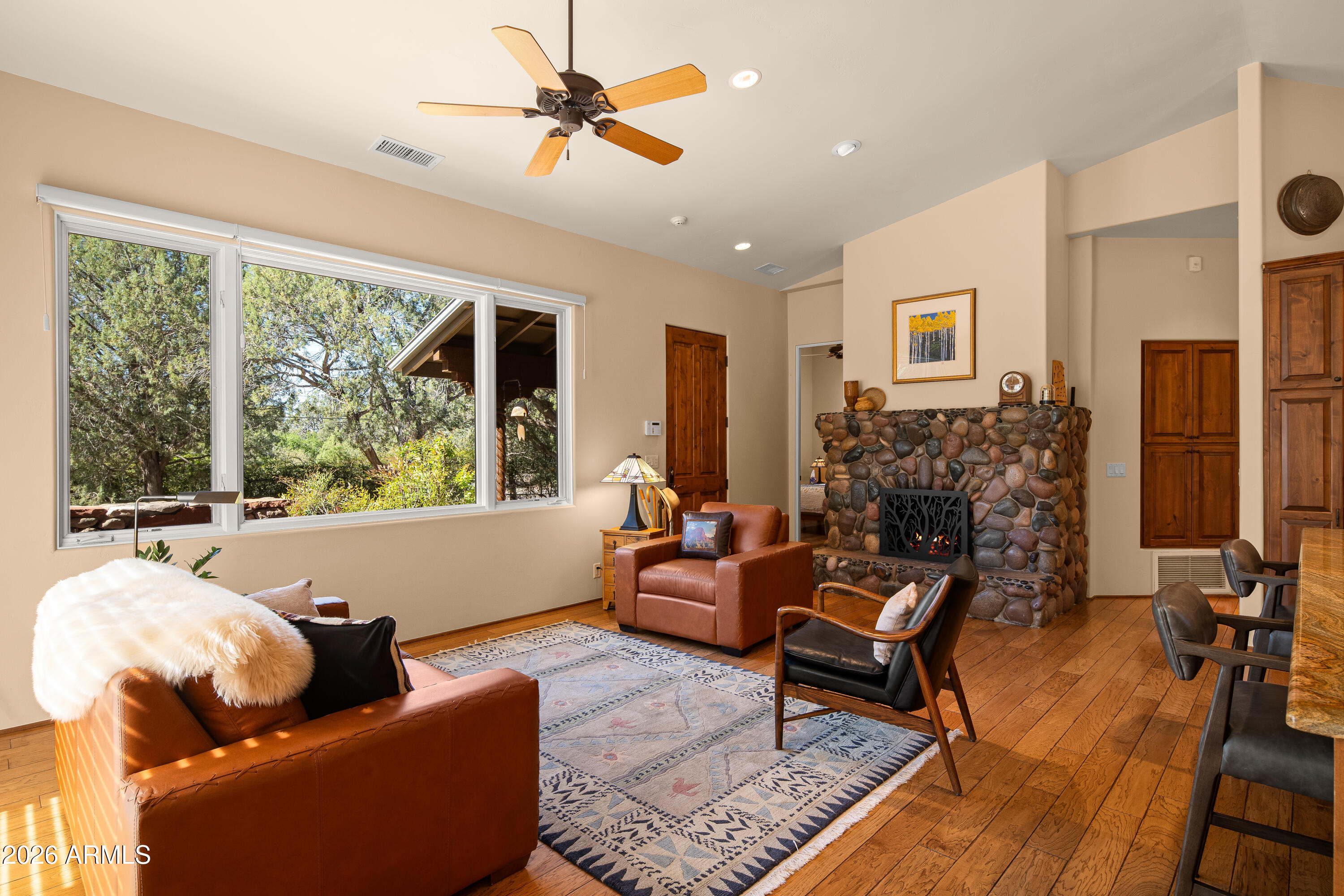 190 Morgan Road Sedona, AZ 86336 - Photo 25 of 51 Rock Fireplace is Stubbed for Gas