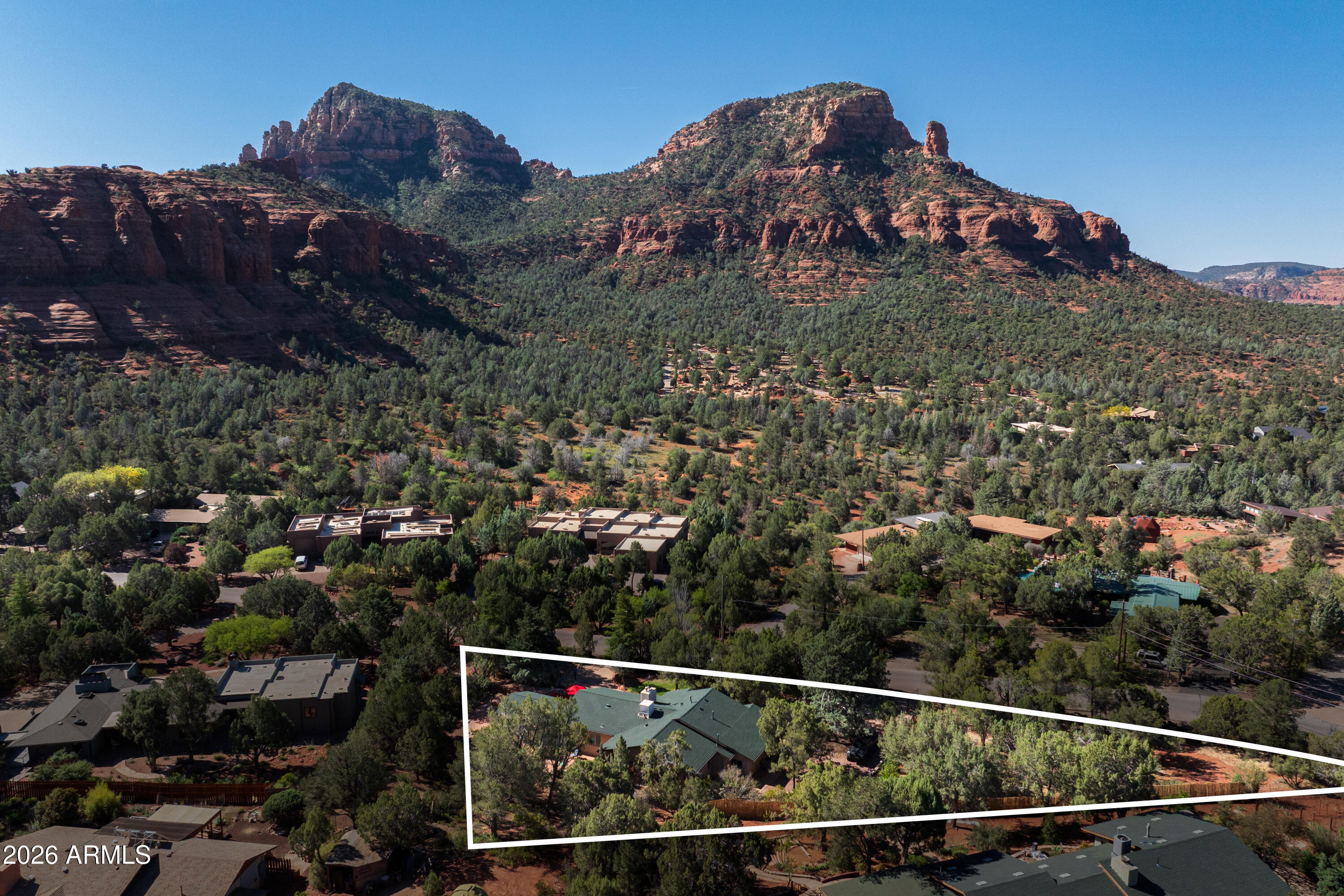 190 Morgan Road Sedona, AZ 86336 - Photo 7 of 51 Aerial View of Location