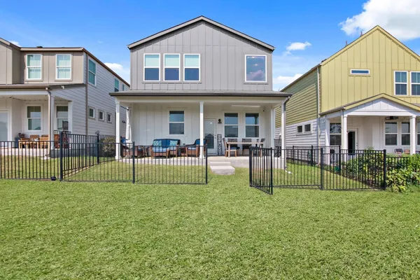a house view with a outdoor space