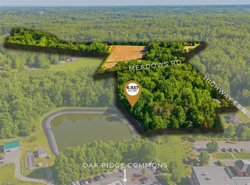 8305 Meadows Road, Unit 6 937 ACRES Oak Ridge, NC 27310 - Photo 4 of 4 The ultimate strategic location. Perfectly nestled between Highway 68 and Meadows Rd, this site offers a seamless 12-minute commute to PTI Airport and quick 25-minute access to the urban centers of both Greensboro and Winston-Salem.
