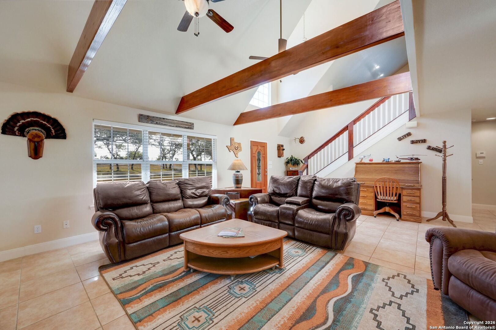 1367 Rolling Hills Road Blanco, TX 78606 - Photo 7 of 30 a living room with furniture and a large window