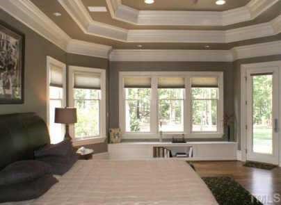 3120 Cone Manor Lane Raleigh, NC 27613 - Photo 7 of 11 Main floor master suite with double tray ceiling and French door to covered patio for breakfast in the morning
