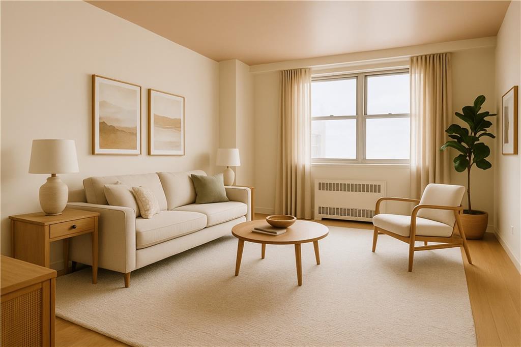 2475 West 16th Street, Unit 18G Brooklyn, NY 11214 - Photo 4 of 15 a living room with furniture and a window