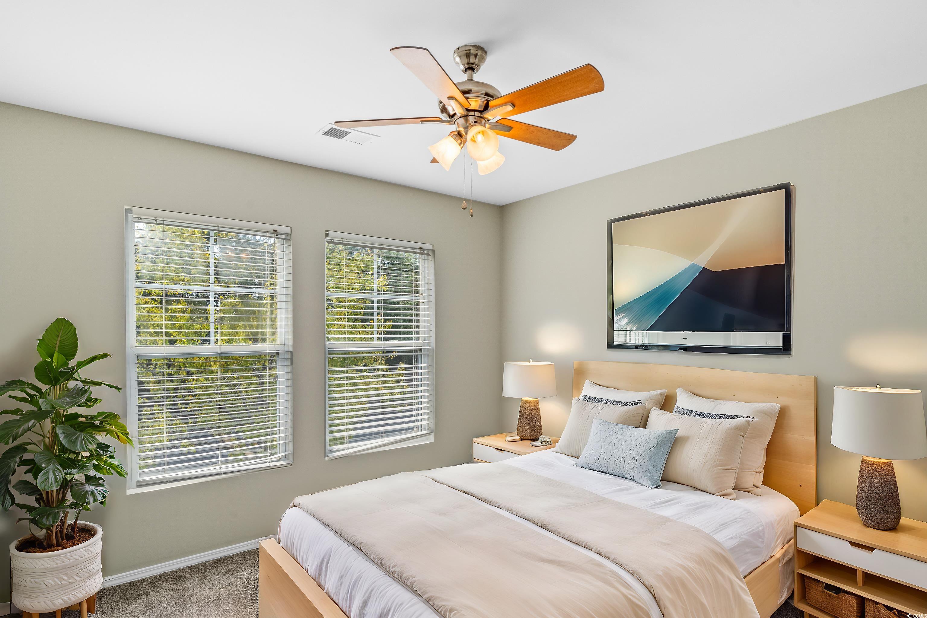 350 Kiskadee Loop, Unit B Conway, SC 29526 - Photo 20 of 40 Bedroom featuring carpet flooring and ceiling fan