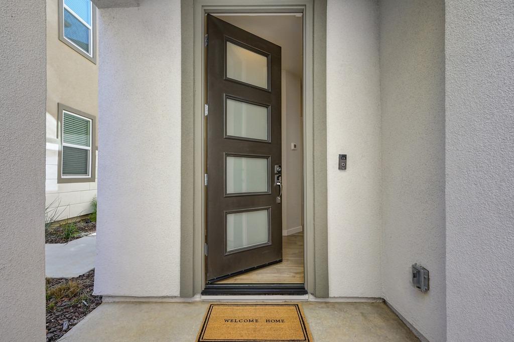a view of an entryway door
