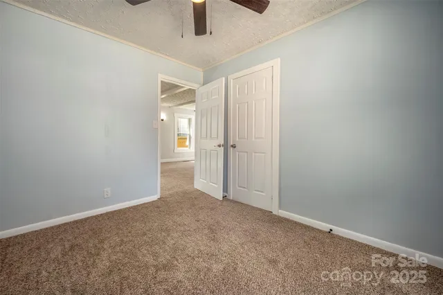 a view of backyard with green space