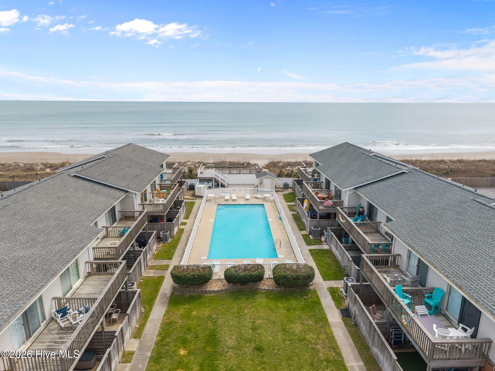 277 Salter Path Road, Unit 63 Pine Knoll Shores, NC 28512 - Photo 22 of 31 Aerial of Pool