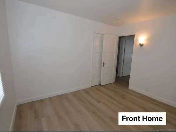 a view of an empty room