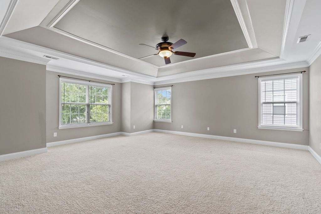 10702 Longholme Way Raleigh, NC 27614 - Photo 32 of 57 Stunning Owner's Suite with Exquisite Double Tray Ceiling