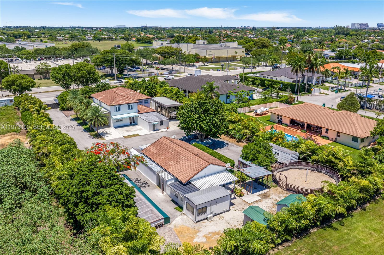 13050 Southwest 26th Street Miami, FL 33175 - Photo 43 of 43 an aerial view of residential houses with outdoor space