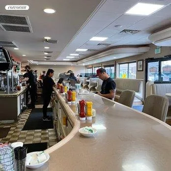 a store room with window