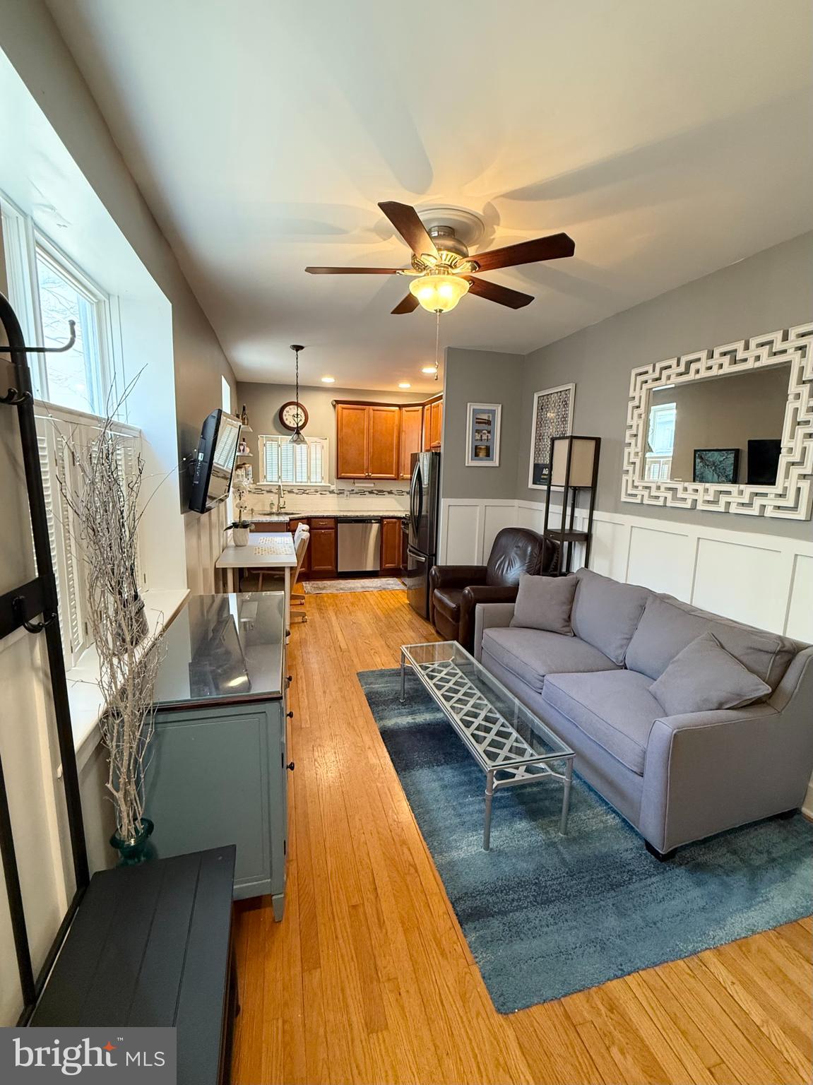 512 Fitzwater Street, Unit R Philadelphia, PA 19147 - Photo 4 of 27 Open Concept Living Room and Kitchen