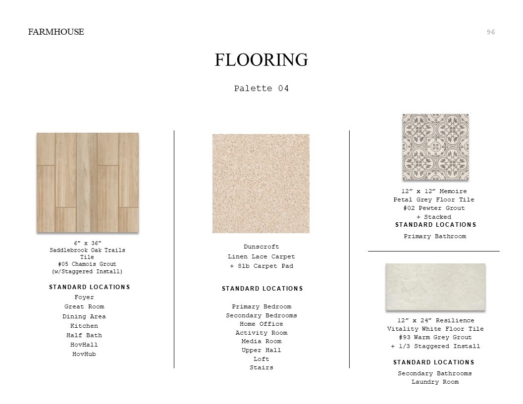 2523 Good Morrow Drive Rosenberg, TX 77471 - Photo 35 of 50 Farmhouse Look Palette 4: Flooring Selection Sheet (*Artist rendering used for illustration purposes only.)