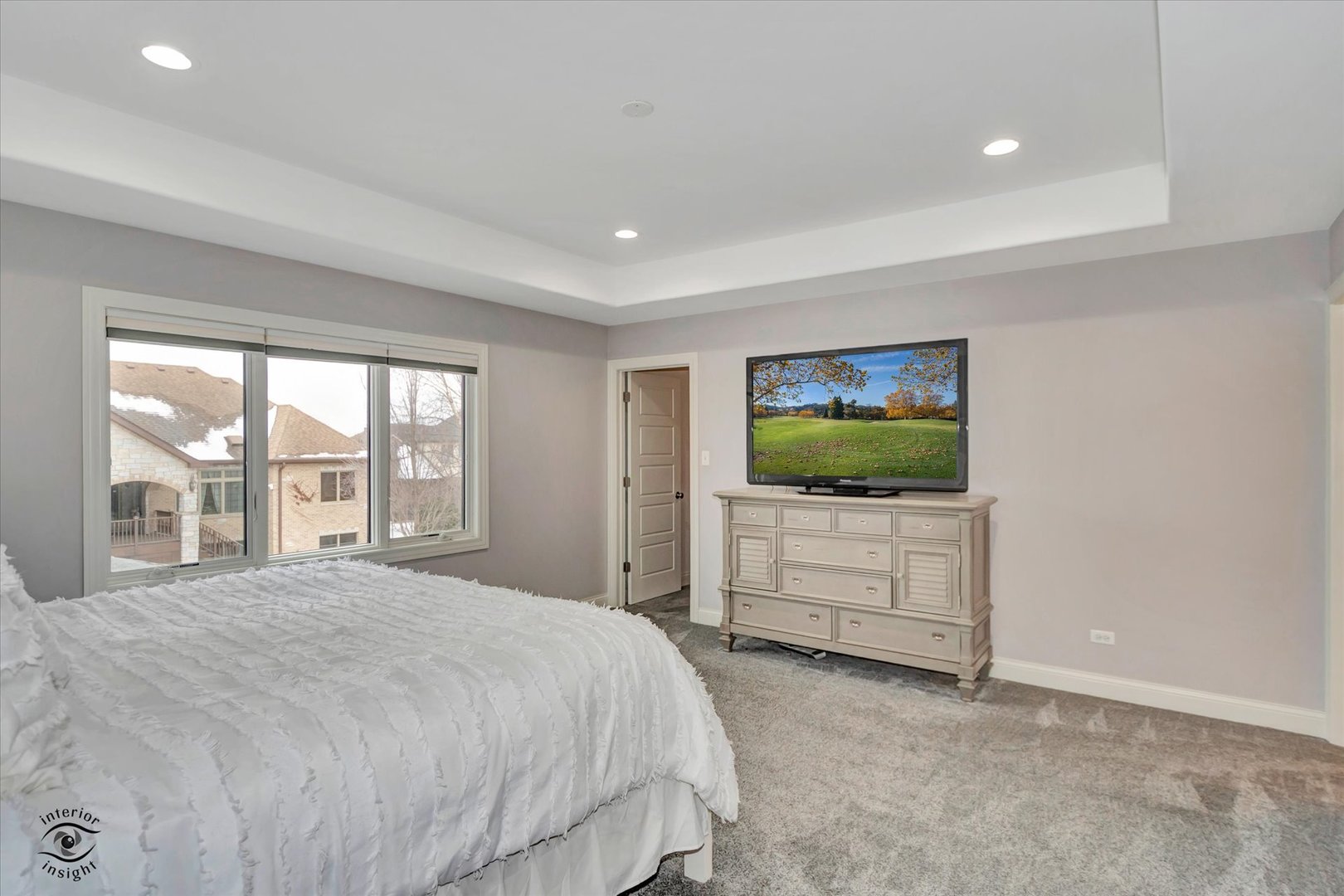 1973 Edgeview Drive New Lenox, IL 60451 - Photo 27 of 39 a bedroom with a bed and a flat screen tv