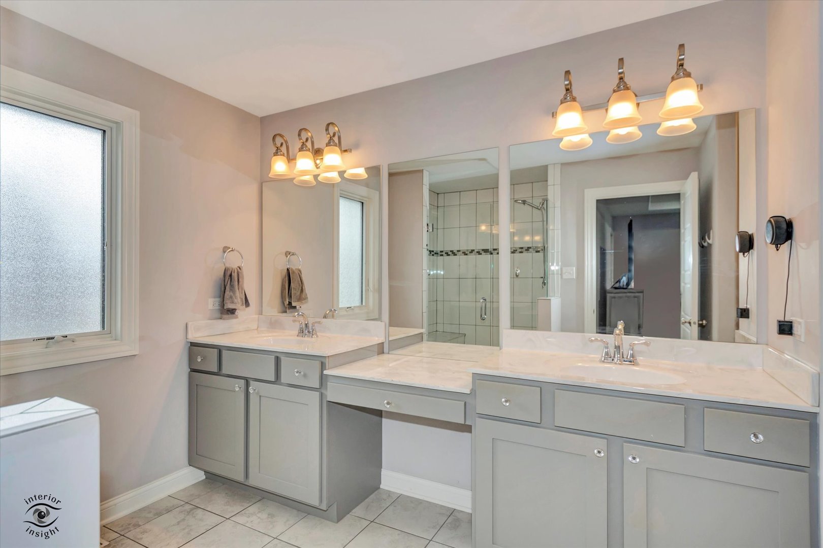 1973 Edgeview Drive New Lenox, IL 60451 - Photo 29 of 39 a bathroom with a sink double vanity and a mirror