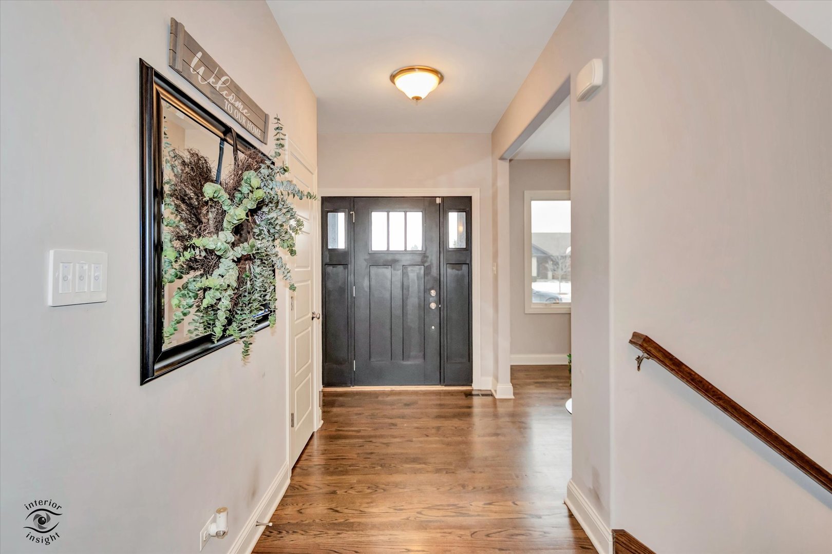 1973 Edgeview Drive New Lenox, IL 60451 - Photo 9 of 39 a view of an entryway with wooden floor