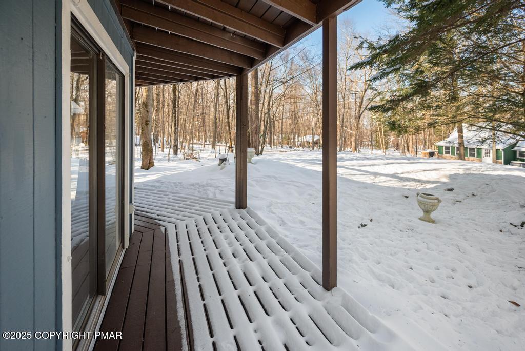 136 Netcong Circle Pocono Lake, PA 18347 - Photo 12 of 40 a view of backyard of the house