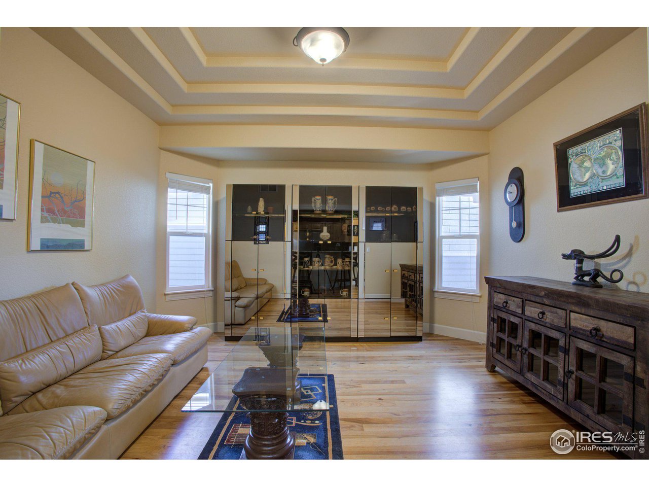 1515 Waterfront Drive Windsor, CO 80550 - Photo 18 of 40 This flex space could be an office, guest room, craft room exercise/yoga studio, etc. Notice the detailed coffered ceiling above