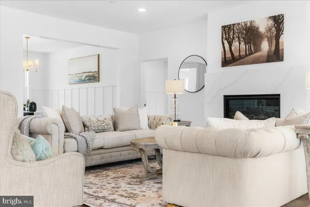 a view of a small space with racks on the wall