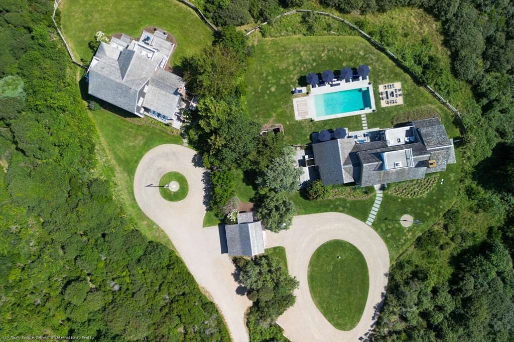 21 Quidnet Road, Unit 1 Nantucket, MA 02554 - Photo 42 of 42 an aerial view of a house with a yard and swimming pool