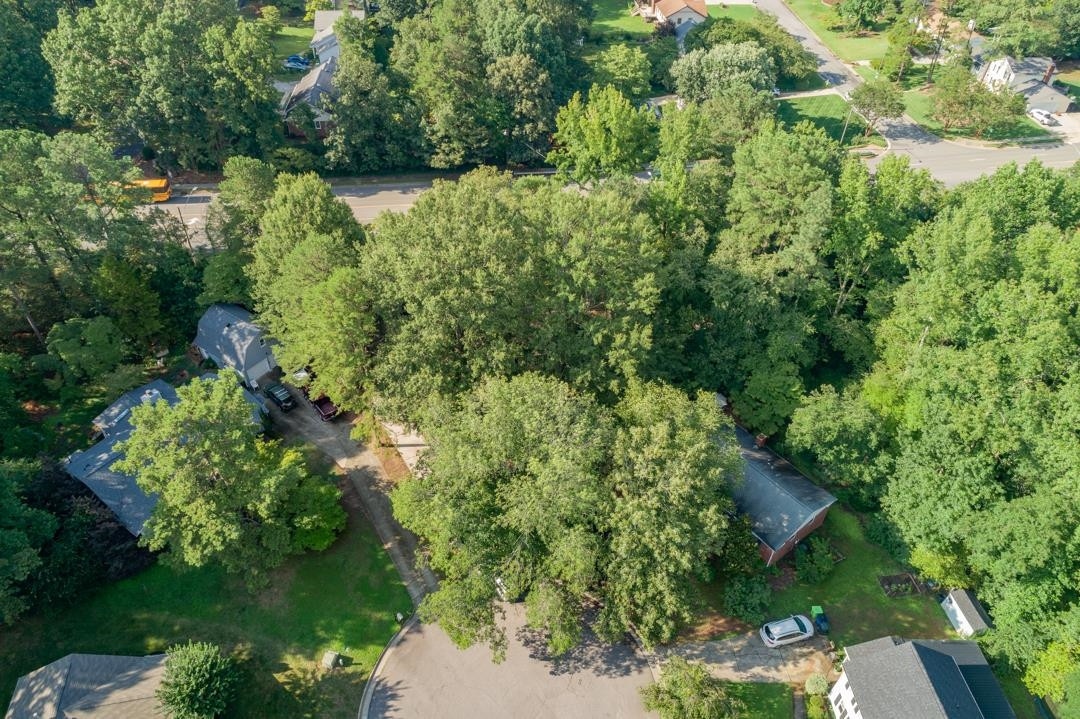6509 Woodshire Place Raleigh, NC 27612 - Photo 28 of 30 an aerial view of a house with a yard