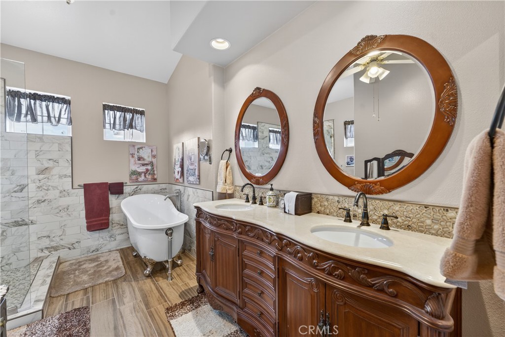 17 Vía Anadeja Rancho Santa Margarita, CA 92688 - Photo 37 of 43 a bathroom with a sink and a mirror