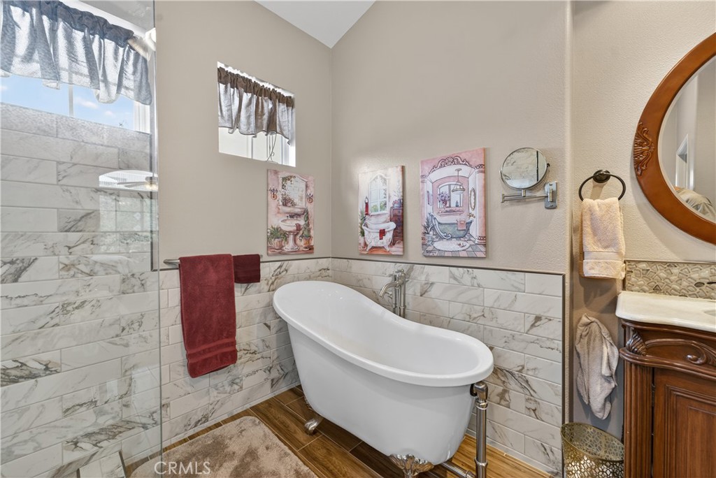 17 Vía Anadeja Rancho Santa Margarita, CA 92688 - Photo 38 of 43 a bathroom with a toilet sink and mirror