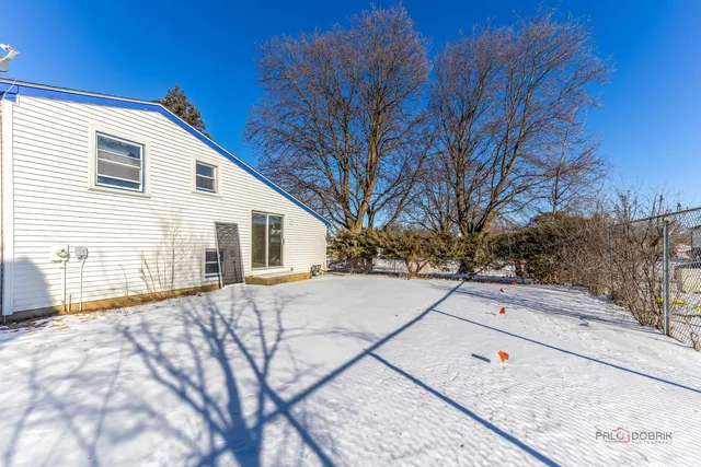 a backyard of a house