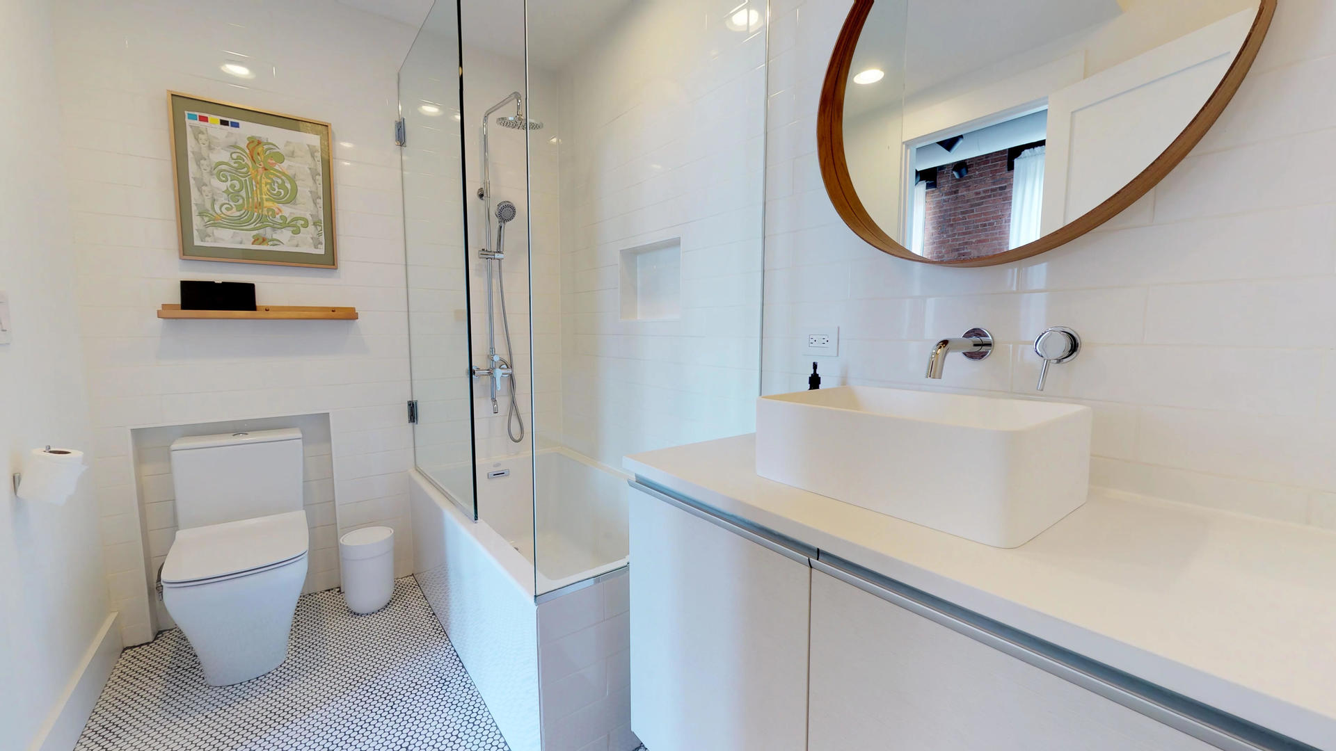 Undisclosed Address Chicago, IL 60607 - Photo 16 of 19 a bathroom with a sink and a mirror