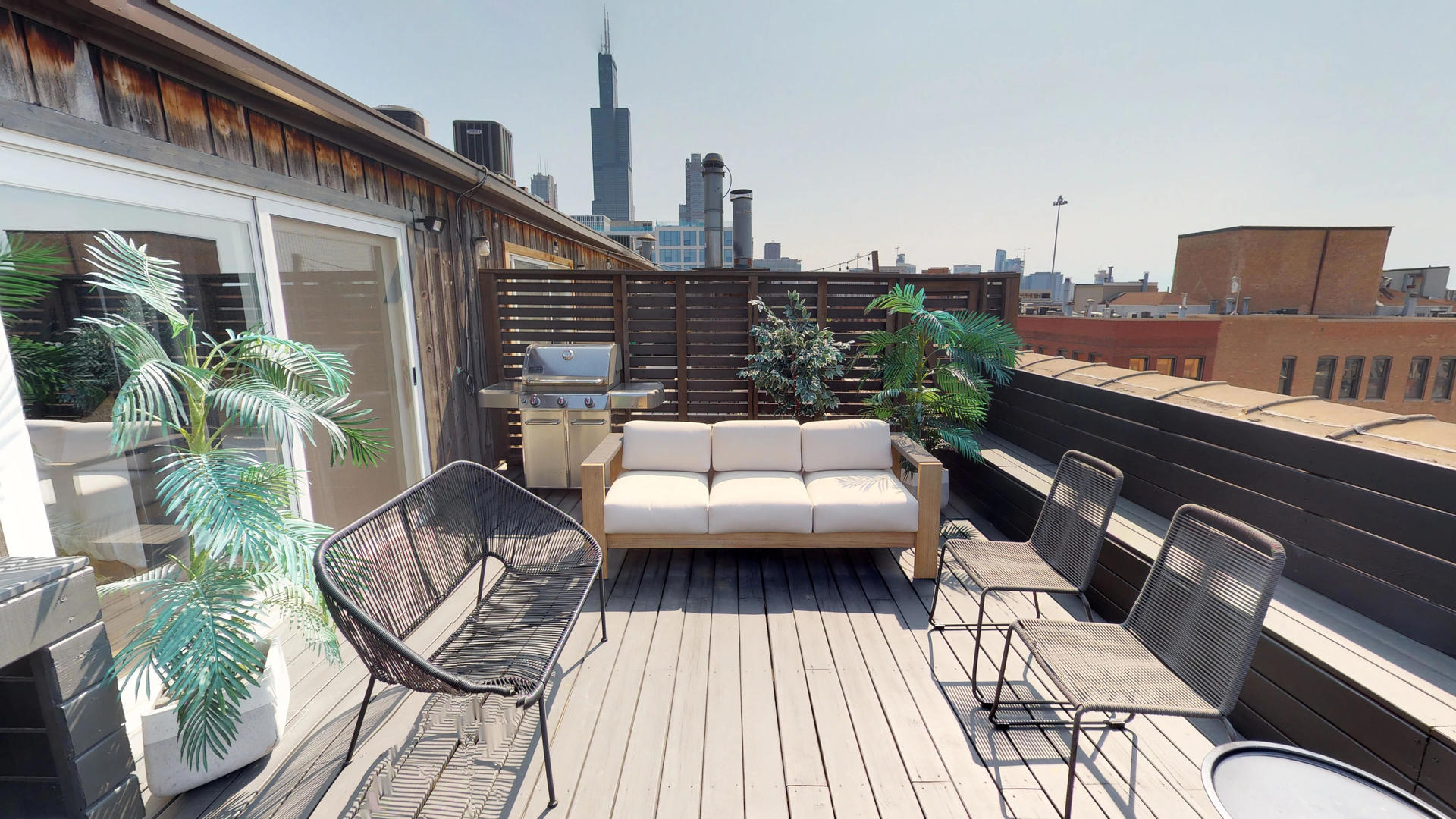 Undisclosed Address Chicago, IL 60607 - Photo 18 of 19 a view of a balcony with furniture