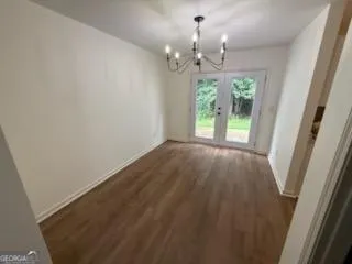 a view of a livingroom with a window