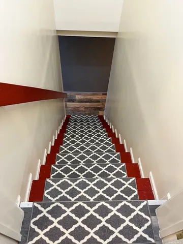 a black and white checkered floor