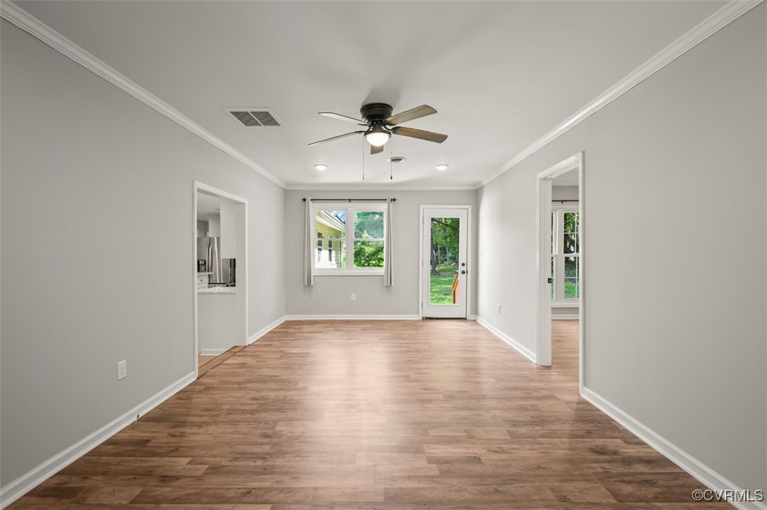 4600 Cool Hill Road Providence Forge, VA 23140 - Photo 11 of 23 wooden floor in an empty room with a window