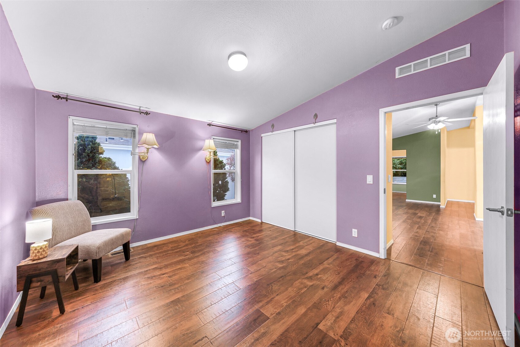 6350 Portal Way, Unit 48 Ferndale, WA 98248 - Photo 16 of 37 a furnished livingroom with a window and wooden floor