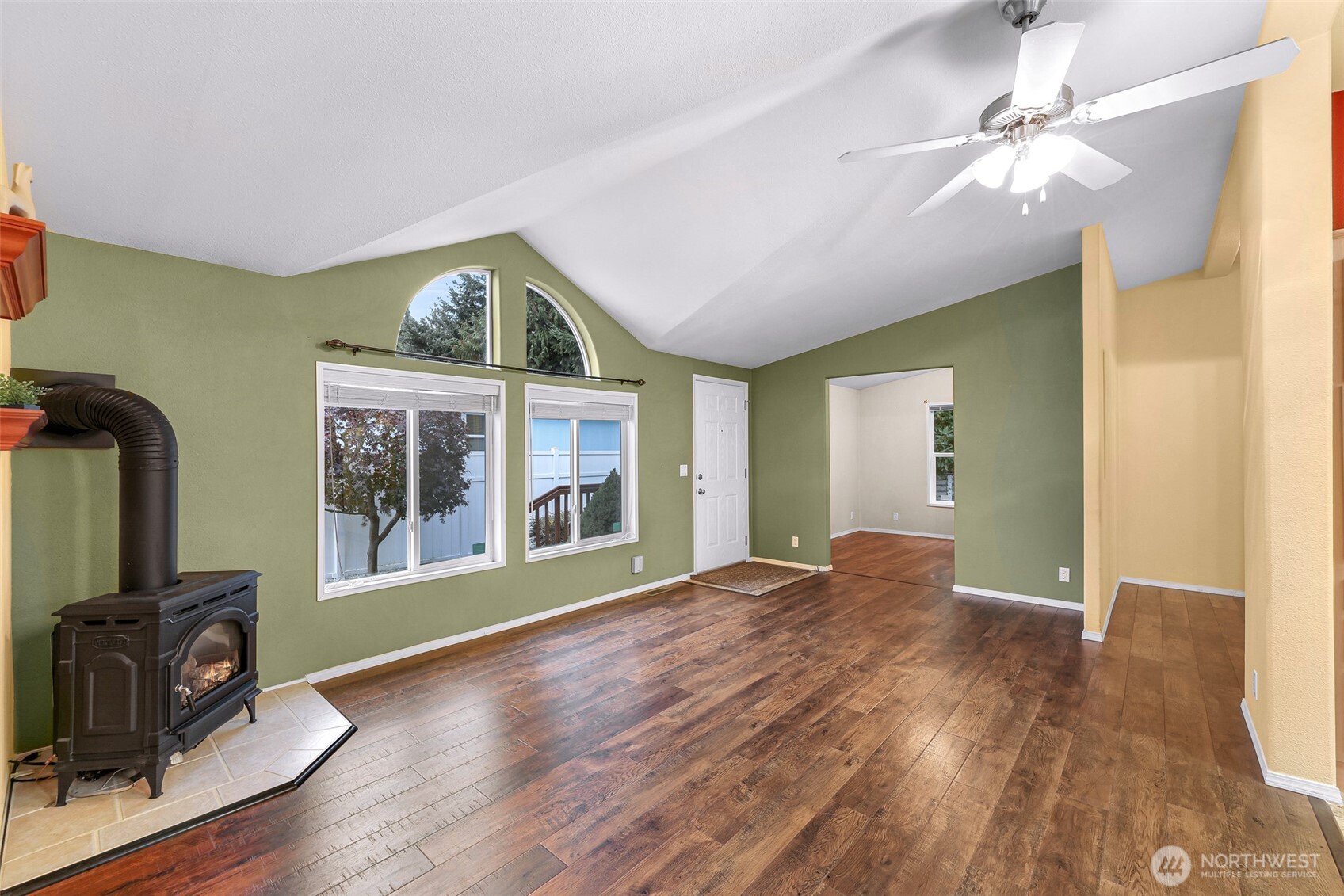 6350 Portal Way, Unit 48 Ferndale, WA 98248 - Photo 21 of 37 a view of empty room with wooden floor and fan
