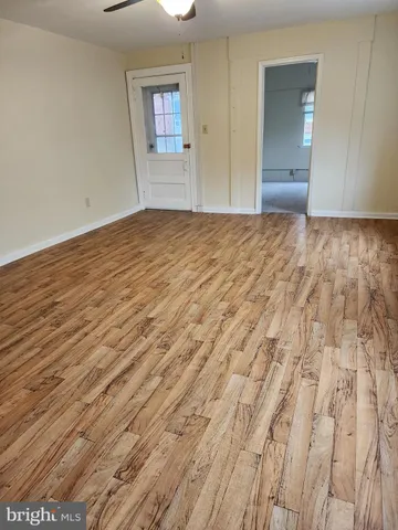 wooden floor in a room