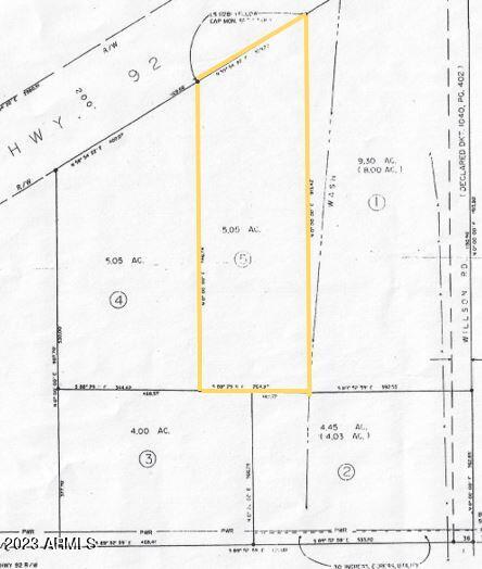 10259011 G South Willson Road, Unit 5 Bisbee, AZ 85603 - Photo 2 of 2 Lot 5 on Survey