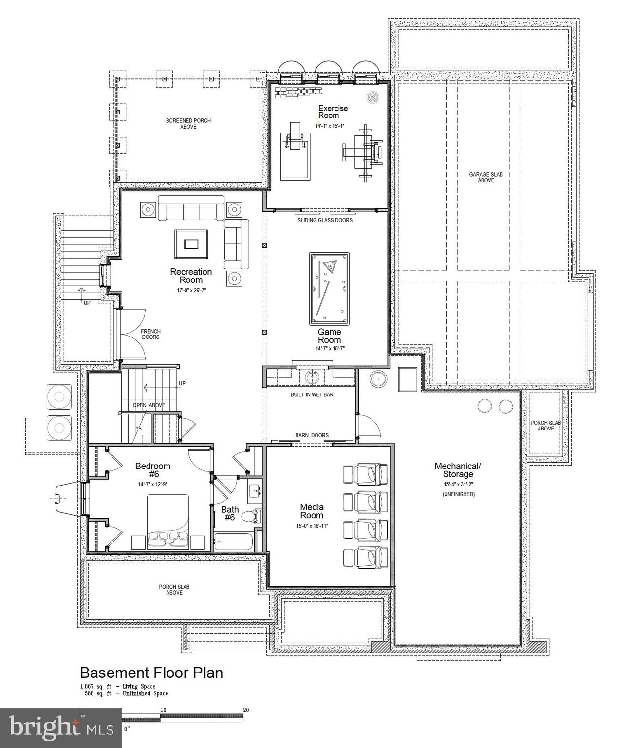 6005 Chesterbrook Road McLean, VA 22101 - Photo 4 of 4 Basement. 1,867 square feet.