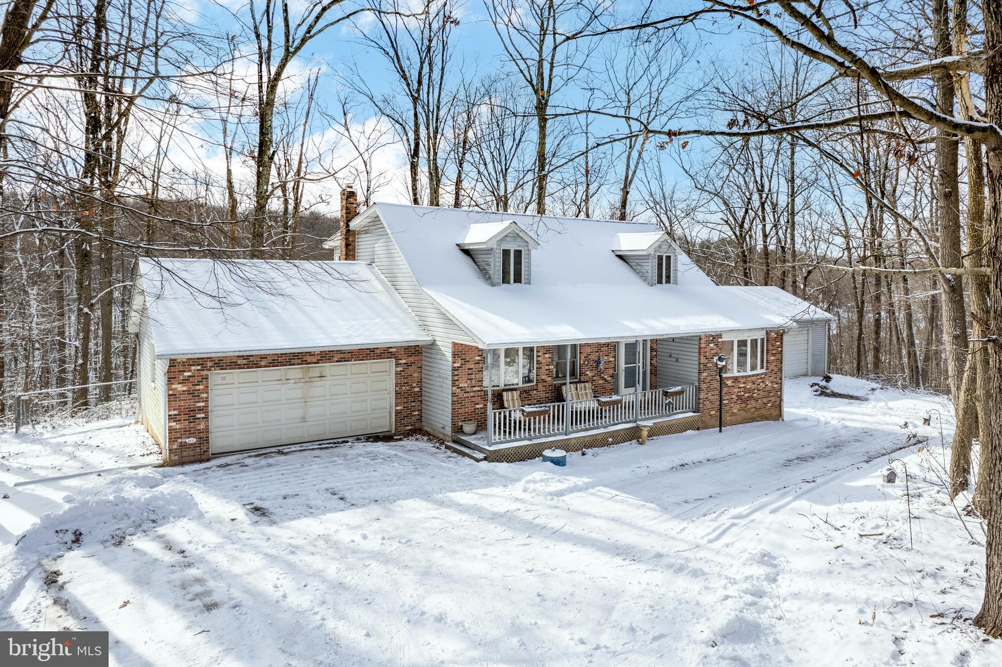 4437 Dave Rill Road Hampstead, MD 21074 - Photo 66 of 68 a wooden house with large trees and a wooden fence