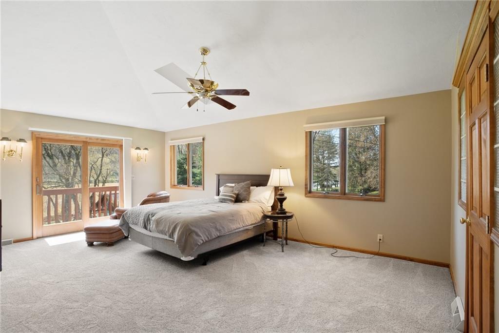 1184 River Road Freeport, PA 16229 - Photo 13 of 25 a spacious bedroom with a bed and a large window